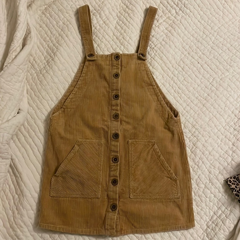 Girls Corduroy Overall Dress